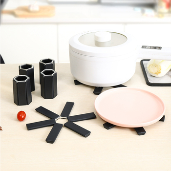 Χοντρό διπλωτό θερμομονωτικό μαξιλαράκι αντί-καψίματος για τραπέζι και κατσαρόλες — ABS υλικό, ακανόνιστο σχήμα, κινεζικό στυλ, εξαιρετικής ποιότητας