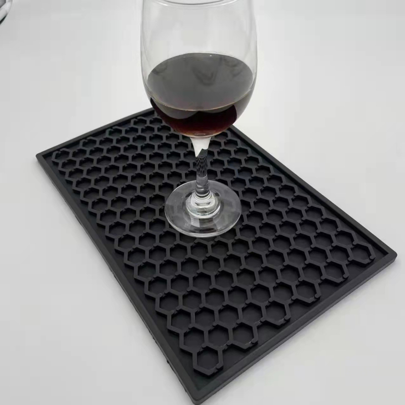 Bar mat Guangming, PVC υλικό, τετράγωνο σχήμα, μονοχρωματικό σχέδιο