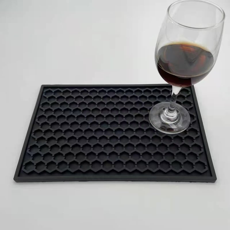 Bar mat Guangming, PVC υλικό, τετράγωνο σχήμα, μονοχρωματικό σχέδιο