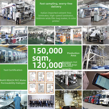 Koniska augšējā piekāršanas konteineru soma, PE/NY materiāls, pielāgots tilpums, mitrumizturīga alumīnija-plastmas iepakojums