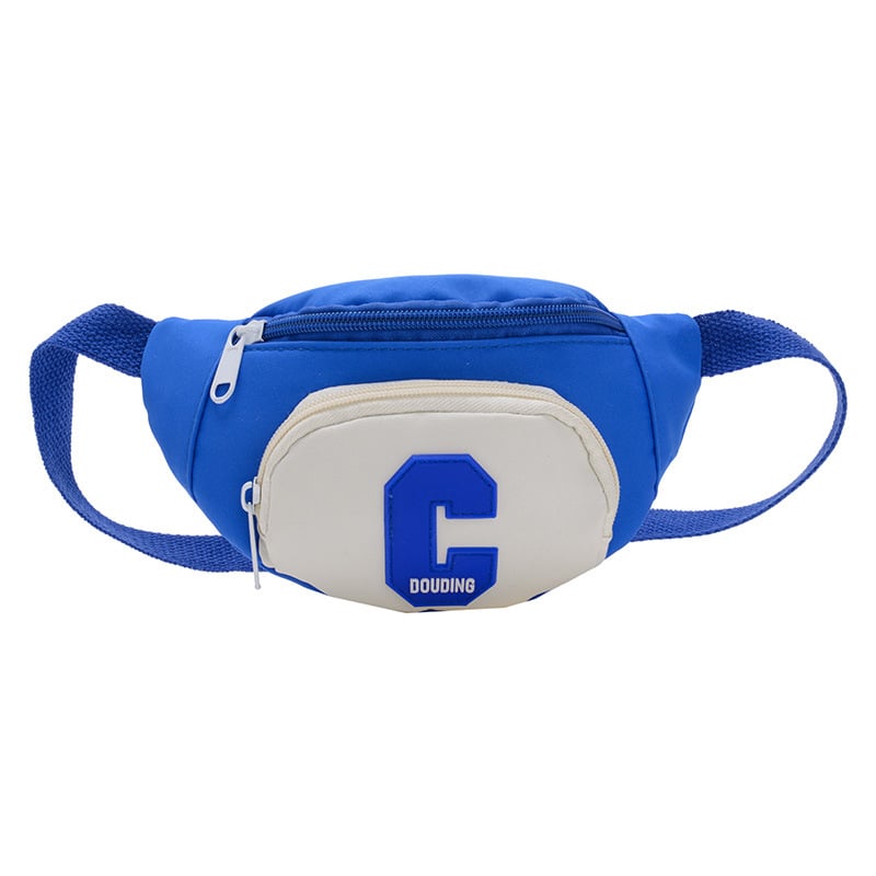 Geantă pentru copii, în stil coreean, crossbody, cu model litere, exterior din nylon și căptușeală poliester