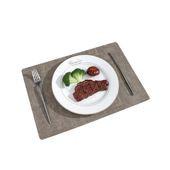 Δερμάτινο τετράγωνο σουπλά τραπεζιού, αδιάβροχο, διπλού στρώματος, ανάγλυφη υφή