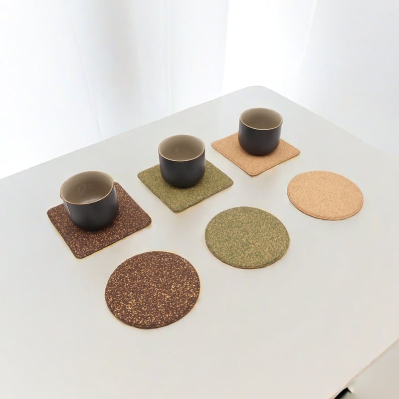 Fából készült teáscsésze alátét szigeteléssel és égési védelemmel, testreszabható logóval, Yufino márka