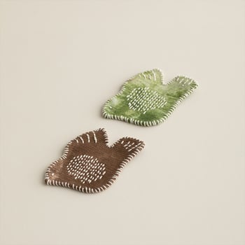 Подложка за чаши за чай от плат с ръчно бродирана птица — Нов китайски стил, печат на лого възможен, пуск през 2025