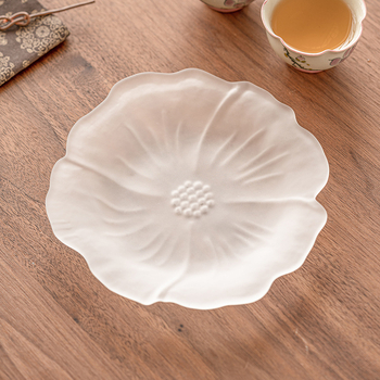 База за чайник - прозрачна стъклена база в китайски стил, термоустойчиво стъкло, произход Dehua, отпечатано лого, опаковка картонена кутия, пакет 20, марка YOGEHOME