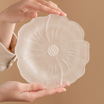 База за чайник - прозрачна стъклена база в китайски стил, термоустойчиво стъкло, произход Dehua, отпечатано лого, опаковка картонена кутия, пакет 20, марка YOGEHOME