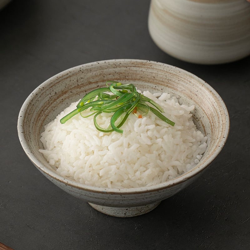 Japanski stil keramička zdjela za rižu, juhu i ramen, glazirana površina, retro stil, zaobljen oblik, sigurna za mikrovalnu pećnicu