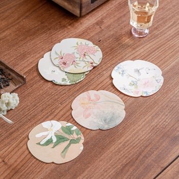 Conley ceramics podmetač za čaj – tkanina, dvostrani vodootporan, kineski stil, s logom, u papirnatoj kutiji