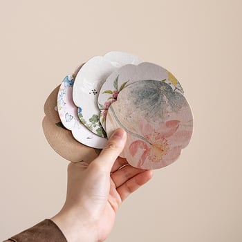 Conley ceramics podmetač za čaj – tkanina, dvostrani vodootporan, kineski stil, s logom, u papirnatoj kutiji