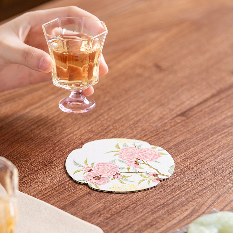 Conley ceramics podmetač za čaj – tkanina, dvostrani vodootporan, kineski stil, s logom, u papirnatoj kutiji
