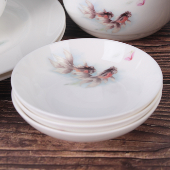 Set de vase din porțelan de oase, 29 piese, suprafață glazurată, compatibil cu microunde, ambalaj cadou