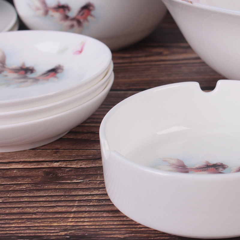 Set de vase din porțelan de oase, 29 piese, suprafață glazurată, compatibil cu microunde, ambalaj cadou