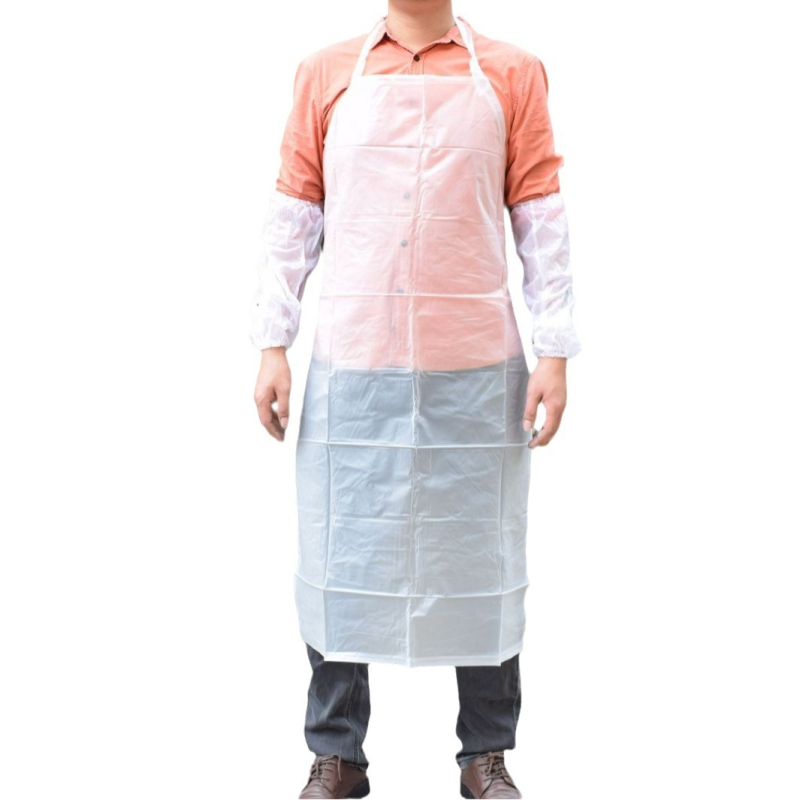 PVC pregača s rukavima – vodootporna, otporno na masnoće, prozirno matirane rukave, duljina 1.2 m