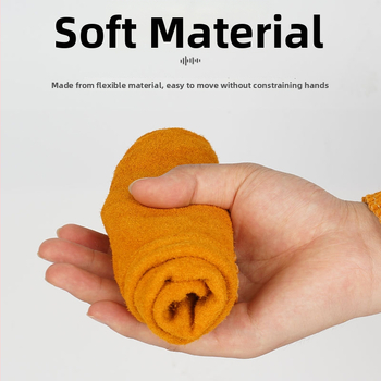 Hovädzie kožené zváračské rukávy, ochrana, 300 g, vhodné na zváranie, rezanie a brúsenie