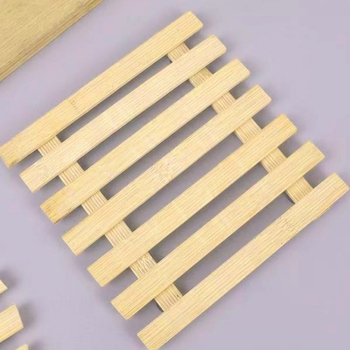 Bambusovi termoizolacijski podmetači za stol i podmetači za čaše, kružni ili kvadratni, moderni minimalistički stil