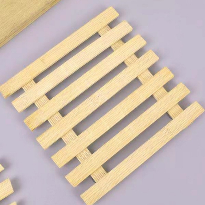 Bambusovi termoizolacijski podmetači za stol i podmetači za čaše, kružni ili kvadratni, moderni minimalistički stil