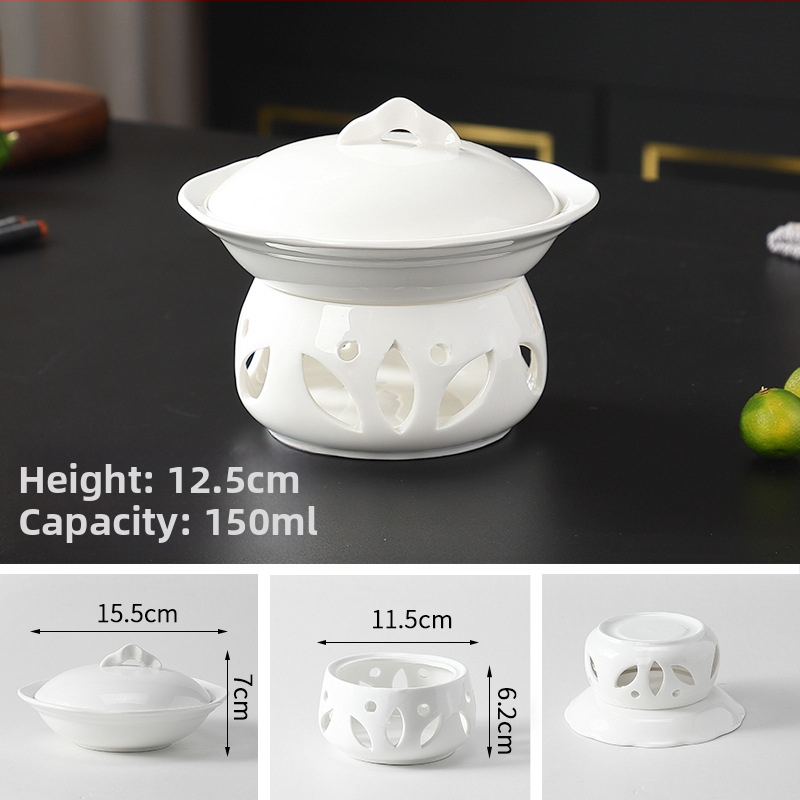 Keramička zdjela od bone china za grijanje hrane i očuvanje topline, nepravilnog oblika, sigurna u mikrovalnoj, završna obrada ispod glazure, za komercijalnu upotrebu