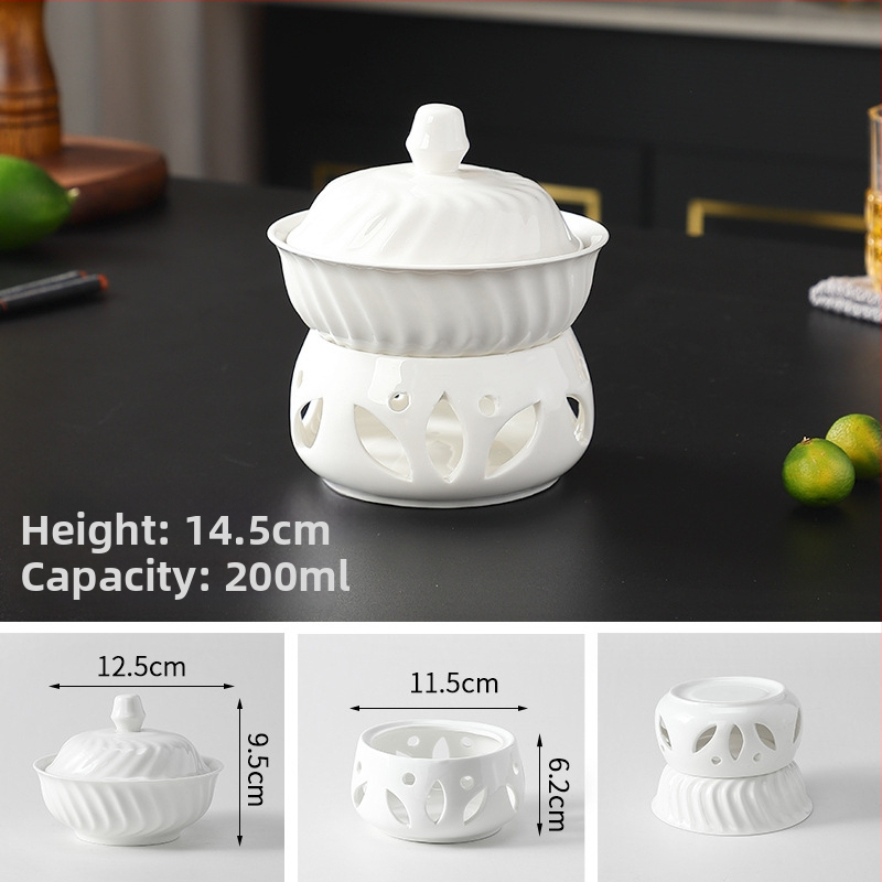 Keramička zdjela od bone china za grijanje hrane i očuvanje topline, nepravilnog oblika, sigurna u mikrovalnoj, završna obrada ispod glazure, za komercijalnu upotrebu