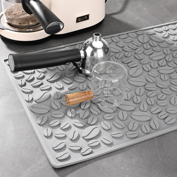 Covoraș de bar din silicon – pătrat, antiderapant, drenaj, izolație termică, pentru cafea și cocktailuri