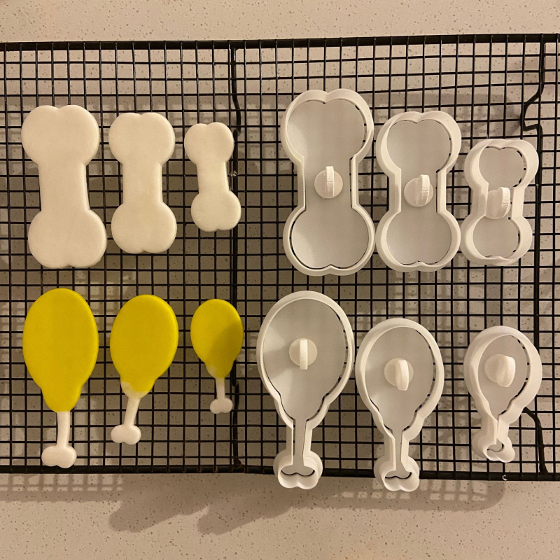 Kalup za kekse s oblikom šape psa – plastični, nepravilnog oblika, za pečenje