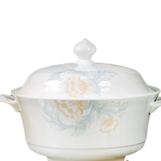 56-частов сервиз за хранене от костен порцелан: съдържа купи, чинии и клечки за хранене – ръчна изработка, модерен минималистичен стил