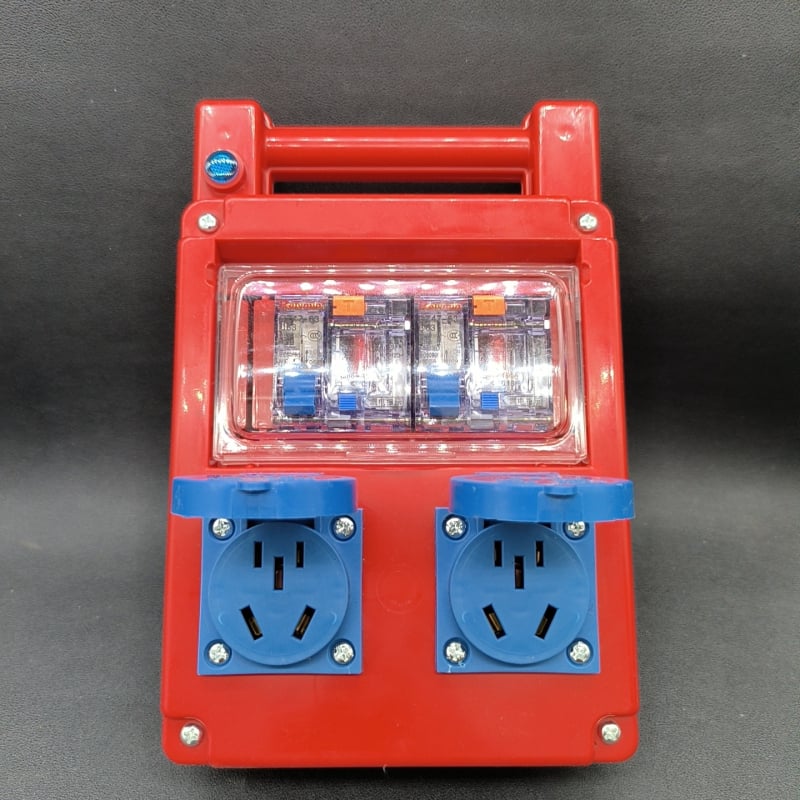 Портативна разпределителна кутия за строителни обекти, 8 канала, мобилна, IP22, ABS корпус, 10 A