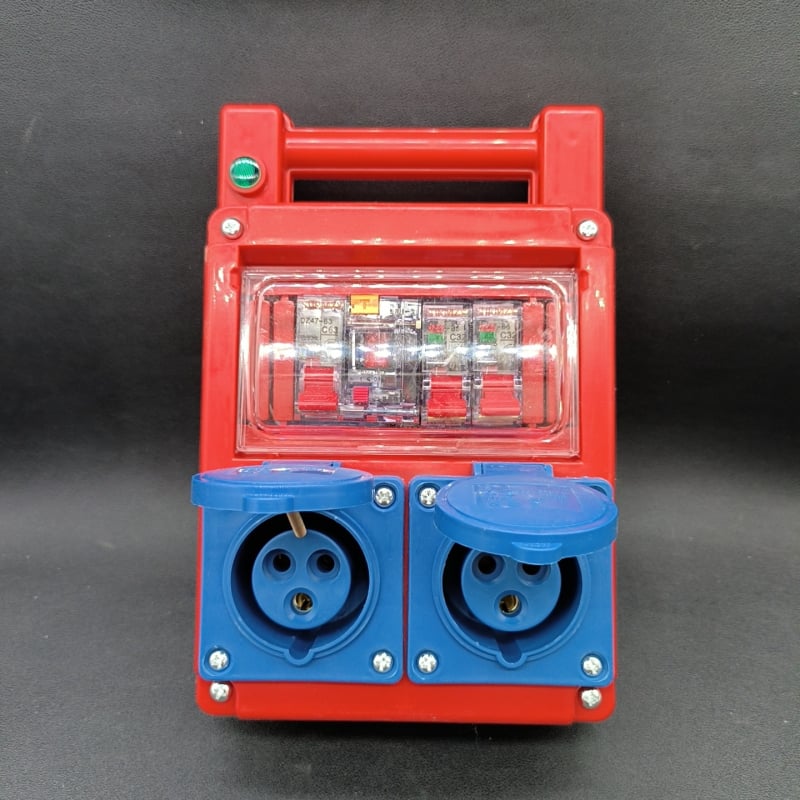 Портативна разпределителна кутия за строителни обекти, 8 канала, мобилна, IP22, ABS корпус, 10 A