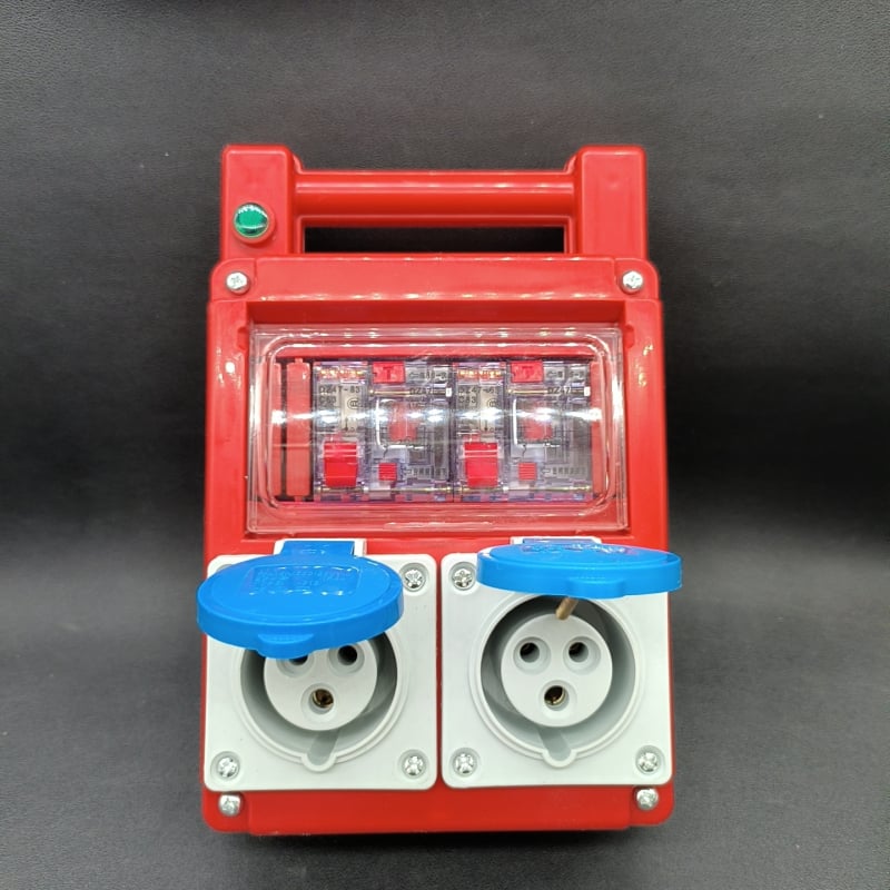 Портативна разпределителна кутия за строителни обекти, 8 канала, мобилна, IP22, ABS корпус, 10 A