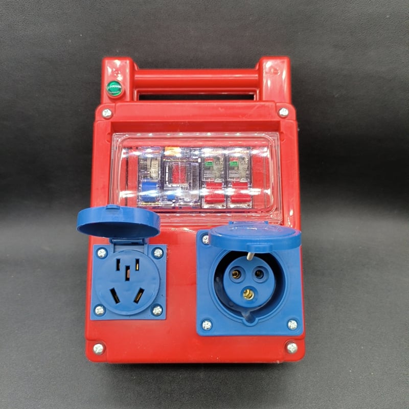 Портативна разпределителна кутия за строителни обекти, 8 канала, мобилна, IP22, ABS корпус, 10 A