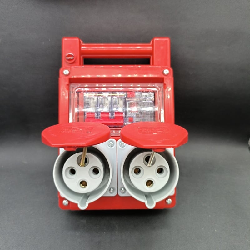 Портативна разпределителна кутия за строителни обекти, 8 канала, мобилна, IP22, ABS корпус, 10 A