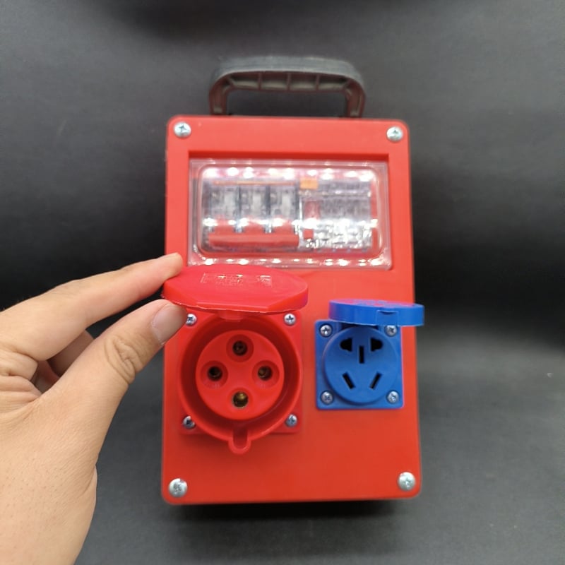 Портативна разпределителна кутия за строителни обекти, 8 канала, мобилна, IP22, ABS корпус, 10 A