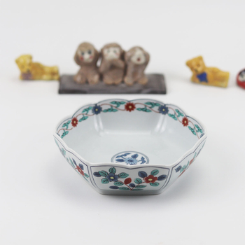 Porcelanska zdjela s cvjetnim uzorkom, nepravilnog oblika, mikrovalna sigurna, dopušta tiskanje logotipa