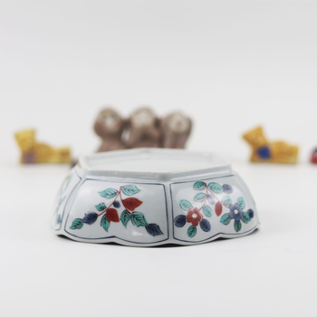 Porcelanska zdjela s cvjetnim uzorkom, nepravilnog oblika, mikrovalna sigurna, dopušta tiskanje logotipa
