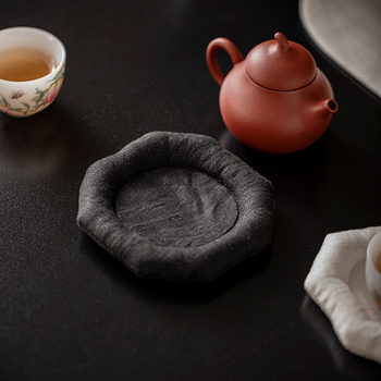 Podmetač za šalice od pamuka i lana, nepravilan oblik, moderni minimalistički stil