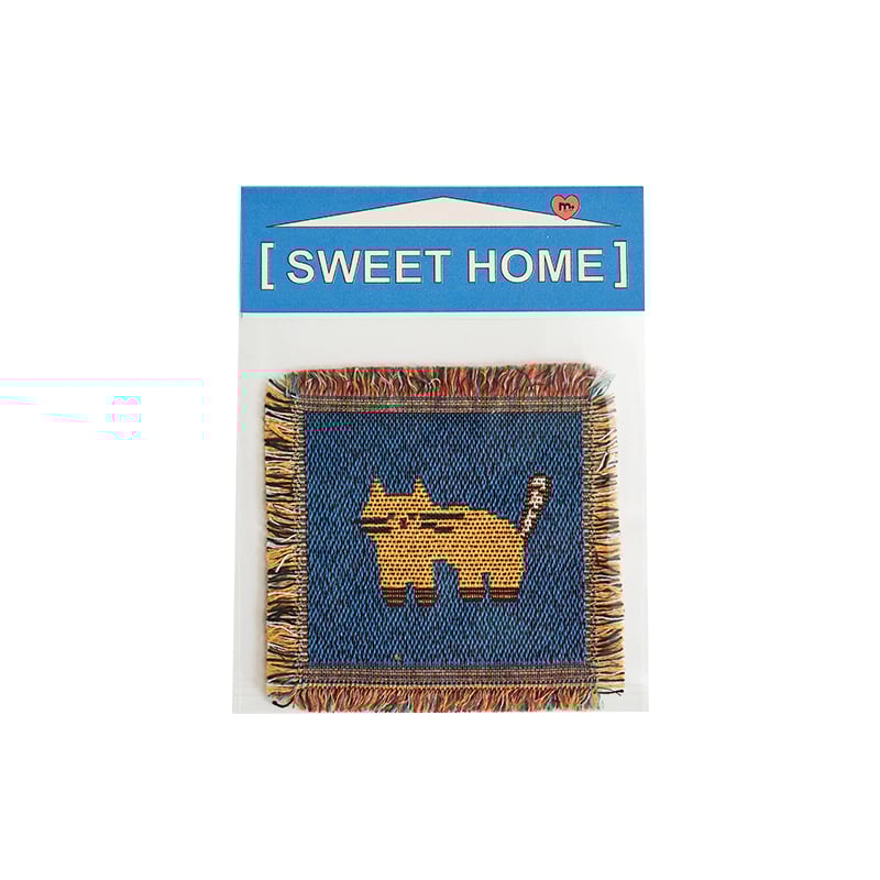 Suport de cană tricotat, stil Nordic, pătrat, din pânză, calitate de primă clasă