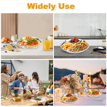 DANEIGI Nerūdijančio plieno trijų skyrių pietų lėkštė, neslidžia, maisto kokybės, vaikams nuo 3 mėnesių