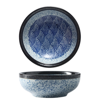 Bol de porțelan rotund — stil retro, finisaj sub glazură, imprimare logo, personalizabil