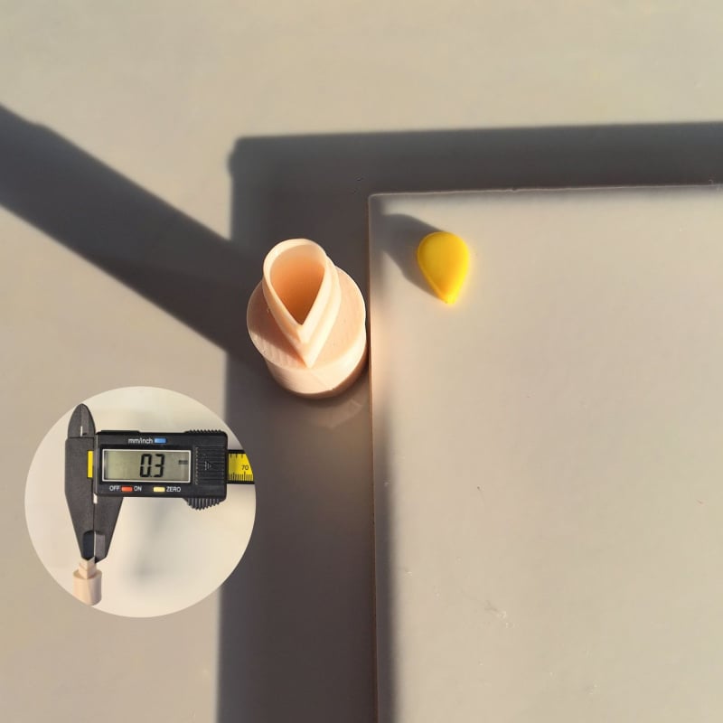 Молд за обици за DIY бижута - 0,2 мм мини разрез, мек керамичен материал, геометричен дизайн