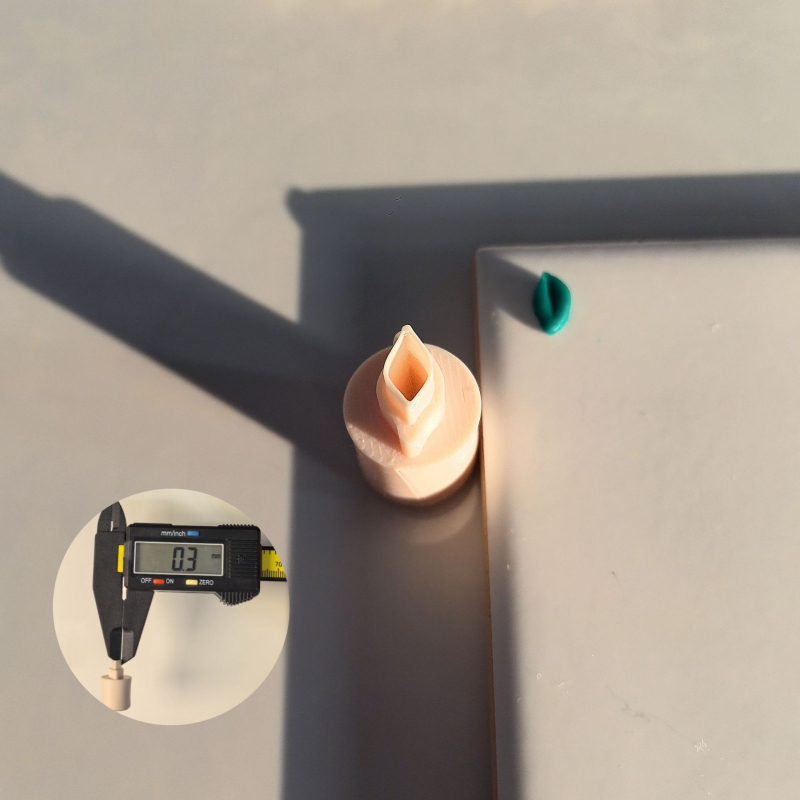 Молд за обици за DIY бижута - 0,2 мм мини разрез, мек керамичен материал, геометричен дизайн