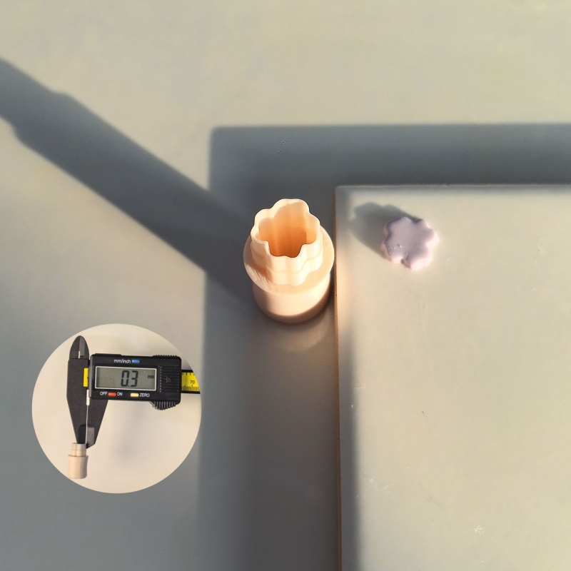 Молд за обици за DIY бижута - 0,2 мм мини разрез, мек керамичен материал, геометричен дизайн