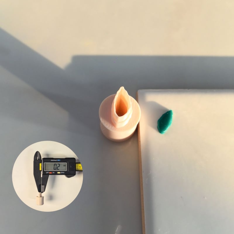 Молд за обици за DIY бижута - 0,2 мм мини разрез, мек керамичен материал, геометричен дизайн