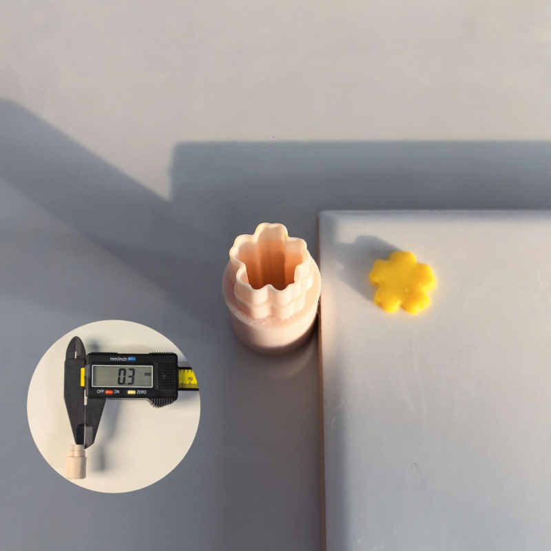 Молд за обици за DIY бижута - 0,2 мм мини разрез, мек керамичен материал, геометричен дизайн