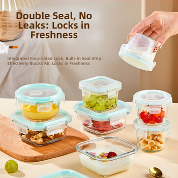 Stiklinis kūdikio maisto dubenėlis su atskyrimo skyriais — Hongzhu, nuo 6 mėnesių, produkto kodas WSDLZSMDWWD