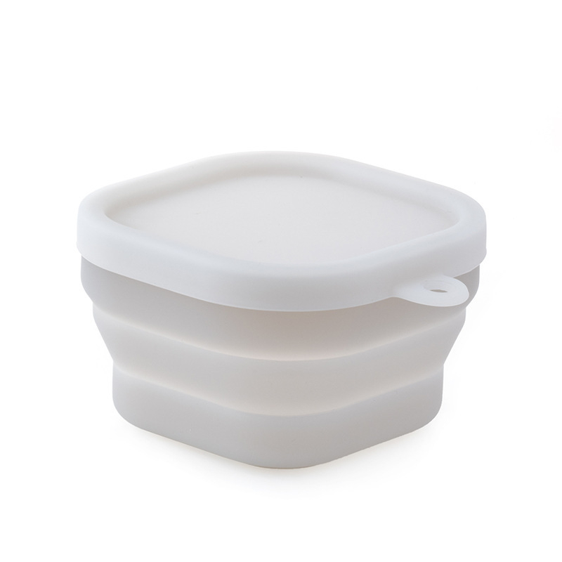 Silikonska posuda za bebe za hranjenje s poklopcem, sklopiva, prehrambene kvalitete, marka Yijiu, za djecu od 3 mjeseca