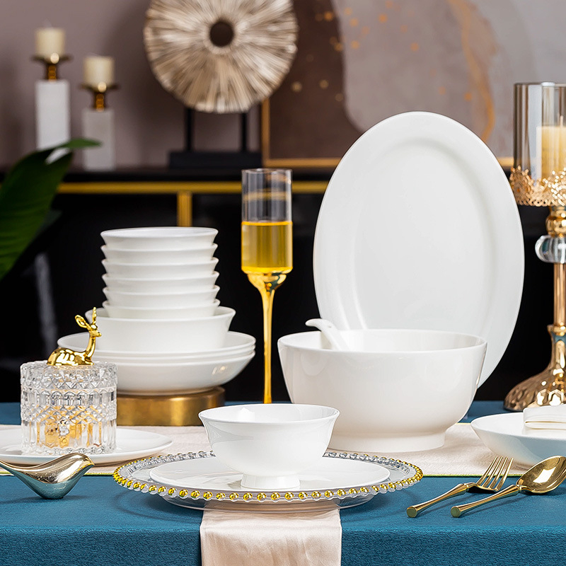 Керамичен сервиз за хранене, ръчно изработен, с възможност за персонализация, модерен минималистичен стил