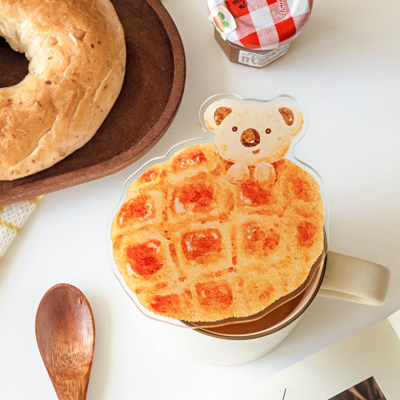 Mo mo Akril pohár alátét – Bread Story sorozat, különleges formájú alátét (Anyag: Akril; Márka: Mo mo; Sorozat: Bread Story; Bevezetés: 2025-07-21)