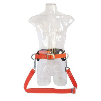 Centură de siguranță pentru electricieni, cu talie unică, curea poliesterică și funie de 2 m, capacitate 100 kg, tip: centură de siguranță