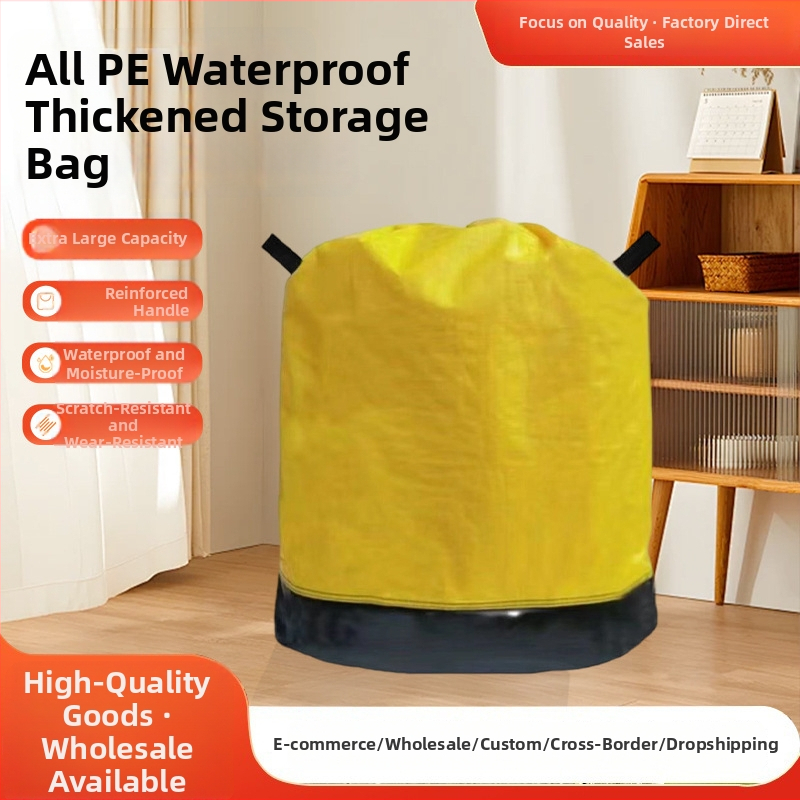 Prenosná skladovacia taška s malým uchom na šnúrku, vodeodolná PE zosilnená taška, odolná voči opotrebeniu pre expresný transfer (PP+PE film, kompozitná tkaná taška, nosnosť 1-50)