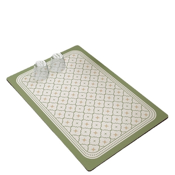 Covoraș pătrat pentru bucătărie, antiderapant, cu material absorbent diatom mud și izolație termică pentru tejgheaua de bar