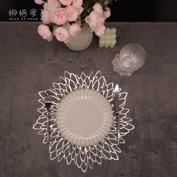 Set de plăci pentru masă și suporturi pentru pahare, PVC, rotund, culoare solidă, stil nordic